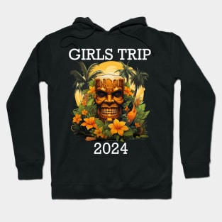 Tropical Vacation - Girls Trip 2024 (White Lettering) Hoodie